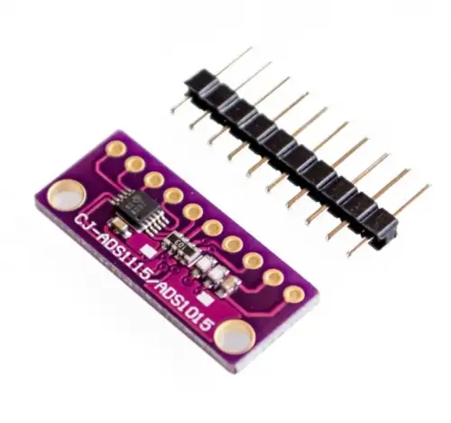 ADS1115 programozható analóg digitál konverter, I2C, 16 Bit ADC, 4 csatorna