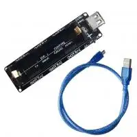 18650 Akku pajzs, tartó, töltő, védelem, USB bemenet és kimenet