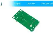 DC-DC konverter, széles bemenet, fix 5V kimenet, USB és sorkapocs