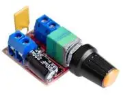 DC motor sebesség szabályzó, PWM vezérlő, PTC biztosítékkal