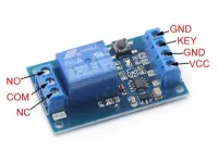 12V Állapottartó relé, bistabil relé modul