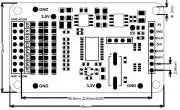 Nagy felbontású (24bit) Analóg Digitál átalakító modul ADS1256 IC-vel, 8 csatornás