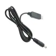 Tápkábel USB - 5.5/2.1mm beépített boost DC-DC konverterrel 12V