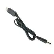 Tápkábel USB - 5.5/2.1mm beépített boost DC-DC konverterrel 12V