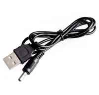 USB tápcsatlakozó szabvány 3.5mm-es kimenettel, 5V, töltőkábel