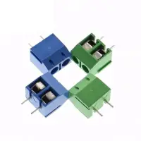 Sorkapocs 2pin, 5.08 lábtáv (0.2inch), kék