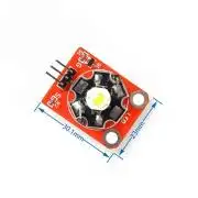 3W Led modul PCB meghajtóval, vezérelhető, Fehér