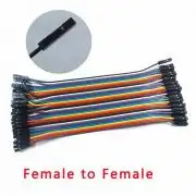 Színes anya-anya 1pin kábel (1p-1p 2.54mm)