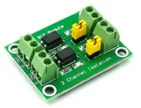 Galvanikus leválasztó panel, 2 csatornás, optócsatolókkal