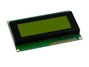 LCD 20x4 zöld, soros meghajtófelülettel (I2C)