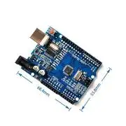 Arduino UNO R3 fejlesztői panel + USB kábel, smd ATMega328-cal