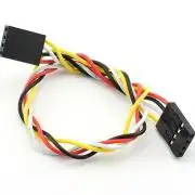 színes anya-anya 4pin kábel, sodort