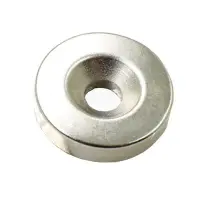 Kör alakú mágnes 20x4mm, 5mm lyukkal