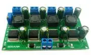 DC-DC le-konvertáló 4 csatornás modul, fix 3.3V, 5V, 12V és állítható kimenettel