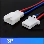 2.8mm-es szabvány Autó/motor csatlakozó pár, 3 pin, kábellel