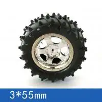 55mm-es kemény gumi terep kerekek