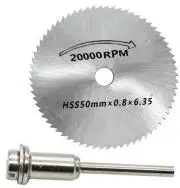 50mm-es HSS Mini körfűrész lap, fa, műanyag, PVC, alu vágásához