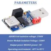 USB galvanikus leválasztó, izolátor áramkör modul