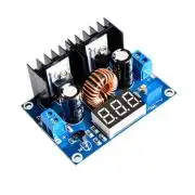 DC-DC le-konvertáló kijelzővel max 8A, be: 4-40V, ki: 1.25-36V