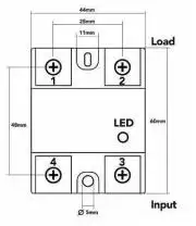 FOTEK DC-AC SSR 60A Solid State Relay