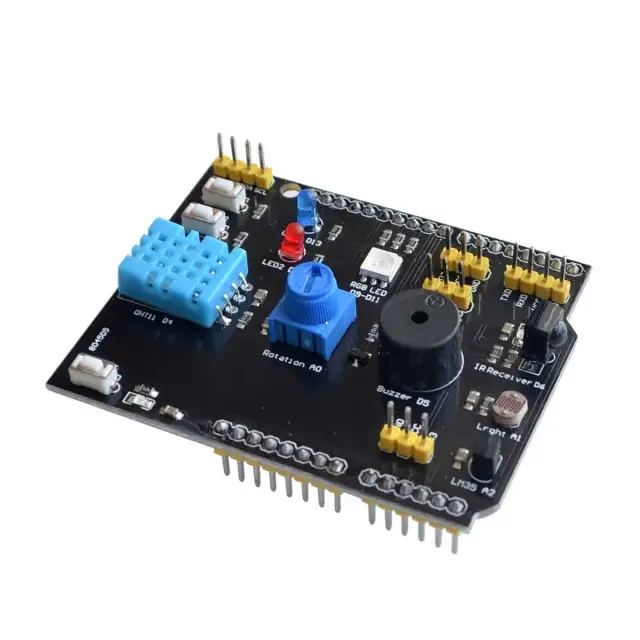 Arduino hőmérséklet pajzs, DHT11 LM35, multifunkciós kiegészítés