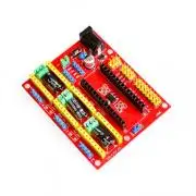 3 tengelyes motorvezérlő pajzs Arduinohoz, pl CNC, 3D nyomtató, robotkar, stb. vezérlésére, tartozék Arduino-val és motorvezérlőkkel