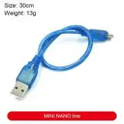 USB kábel USB Mini csatlakozóval Arduino Nano-hoz