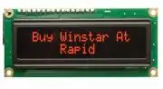 Karakteres LCD 16x2 Fekete háttérvilágítás!
