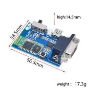 Univerzális Bluetooth RS232 Soros kommunikációs adapter