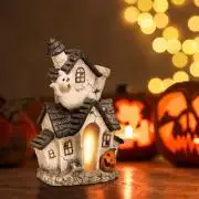 LED-es Halloween házikó, 3 x AA