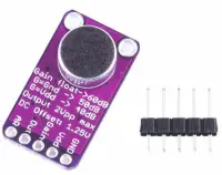 Electret Mikrofon modul MAX9814 erősítővel