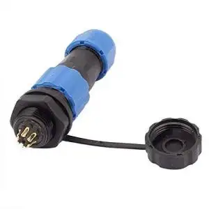 Csatlakozó, IP68 védettség, 13mm, 5A, 6 pin