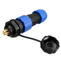 Csatlakozó, IP68 védettség, 13mm, 5A, 7 pin