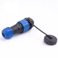 Csatlakozó, IP68 védettség, 16mm, 10A, 2 pin