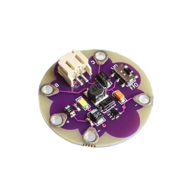 LilyPad LiPower Lithium Battery boost Power step up Battery Module 5V output