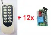 12 csatornás távirányító és 12db független relés vevőegység