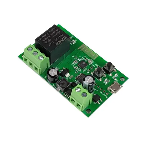 SmartWise 5V-32V egy áramkörös, WiFi-s NO/NC okosrelé, kontakt kapcsolással, impulzus üzemmóddal