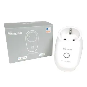 Sonoff S26 (R2) WiFi-s, internetről távvezérelhető okoskonnektor (4000W/16A)