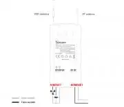 Sonoff iFan03 WiFi+RF okos ventillátor- és világítás-vezérlés + RF távirányító