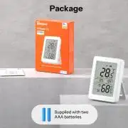 SONOFF AirGuard TH SNZB-02DR2 – hőmérséklet és pára érzékelő, LCD kijelzővel, Zigbee, fehér