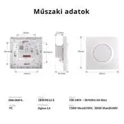 SONOFF Fusion Orb-ZBW1L –  Zigbee okos fali kapcsoló, nullavezeték nélkül, fehér (ZBMINIL2-E)
