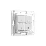 Shelly Wall Switch fali villanykapcsoló, 4 gombos fehér