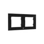 Shelly Wall Switch sorolókeret, 2-es fekete üveg előlapos