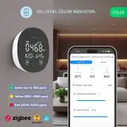 NOUS E10 Tuya Zigbee okos szén-dioxid (CO₂), hőmérséklet és páratartalom érzékelő