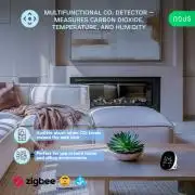NOUS E10 Tuya Zigbee okos szén-dioxid (CO₂), hőmérséklet és páratartalom érzékelő