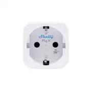 Shelly Plug M Gen3 – Wi-Fi + Bluetooth, Matter kompatibilis, fogyasztásmérős okoskonnektor, fehér