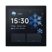 SONOFF NSPanel Pro Gen2 Smart Home Control Panel –  vezérlő panel két áramkörös kapcsolóval, Wi-Fi, Zigbee, Matter, Bluetooth, fehér (NSPanel86PW-Relay)