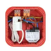 Shelly EM Gen4 –  egyfázisú két áramkörös fogyasztásmérő, 1 db 50A áramváltóval, 2A kontaktorral, Wi-Fi, Bluetooth, Zigbee, Matter (S4EM-002CXCEU)