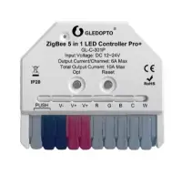 Gledopto GL-C-301P Ultra Mini Zigbee Pro+ 5-in-1-ben okos LED vezérlés, Zigbee+2.4GHz RF, kapcsolóbemenettel
