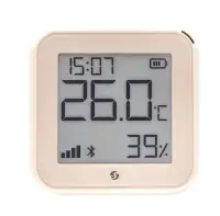 Shelly PLUS H&T GEN3 WiFi + Bluetooth páratartalom és hőmérséklet szenzor, e-papír kijelzővel (elefántcsont)